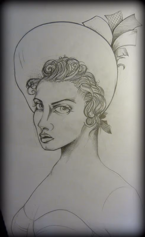 Creepy bonnet lady