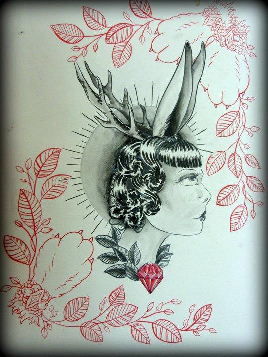 Jackalope lady