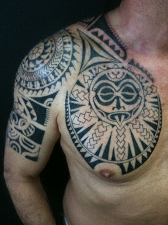 Modern Polynesian on chest 1