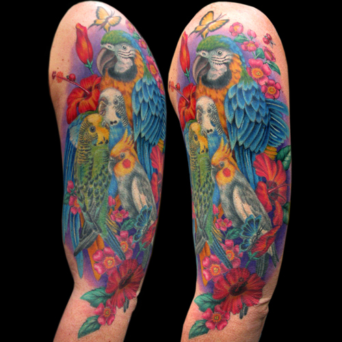 Exotic Birds Tattoo
