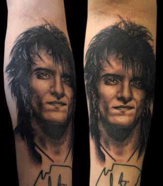 Black and gray portrait