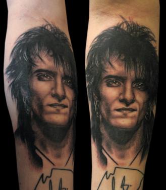 Black and gray portrait