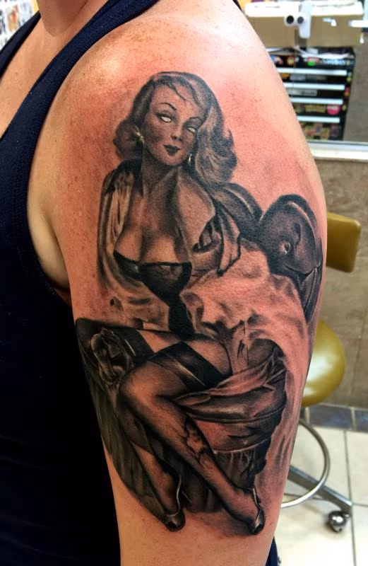 Zombie pin up
