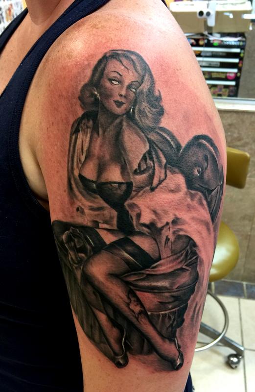 Zombie pin up
