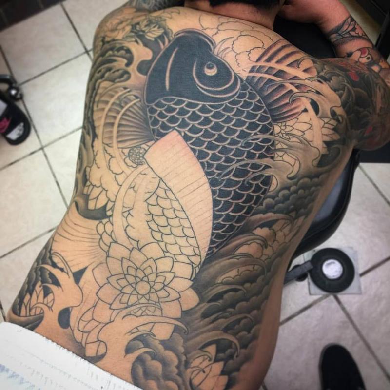 Koi back piece