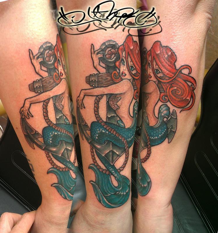 Mermaid and Anchor