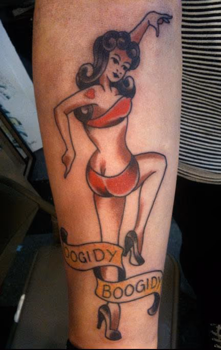 Traditional Pin up Tattoo