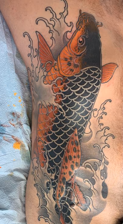 Koi Rib Tattoo