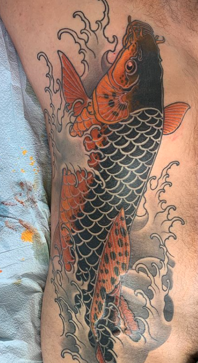Koi Rib Tattoo