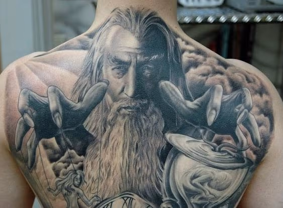 Wizard Back Detail