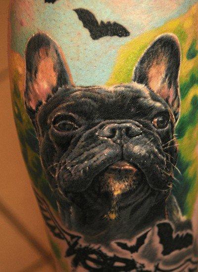 Dog Portrait Tattoo