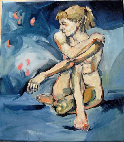 white figure