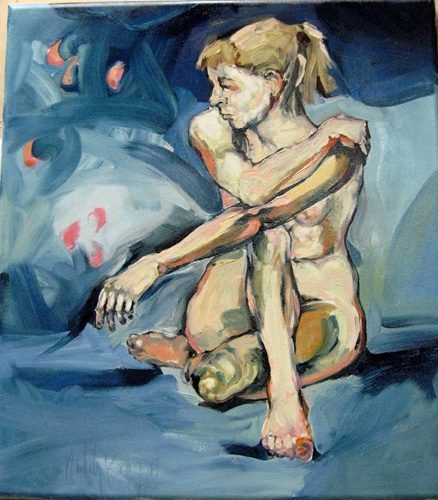 white figure