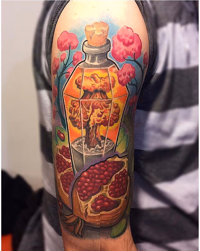 new school tattoo