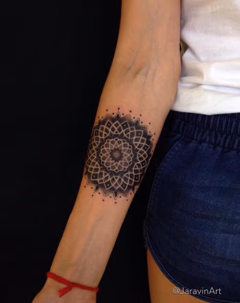 Forearm Mandala Tattoo