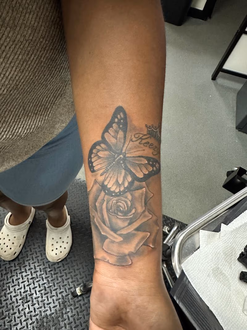 Flower butterfly
