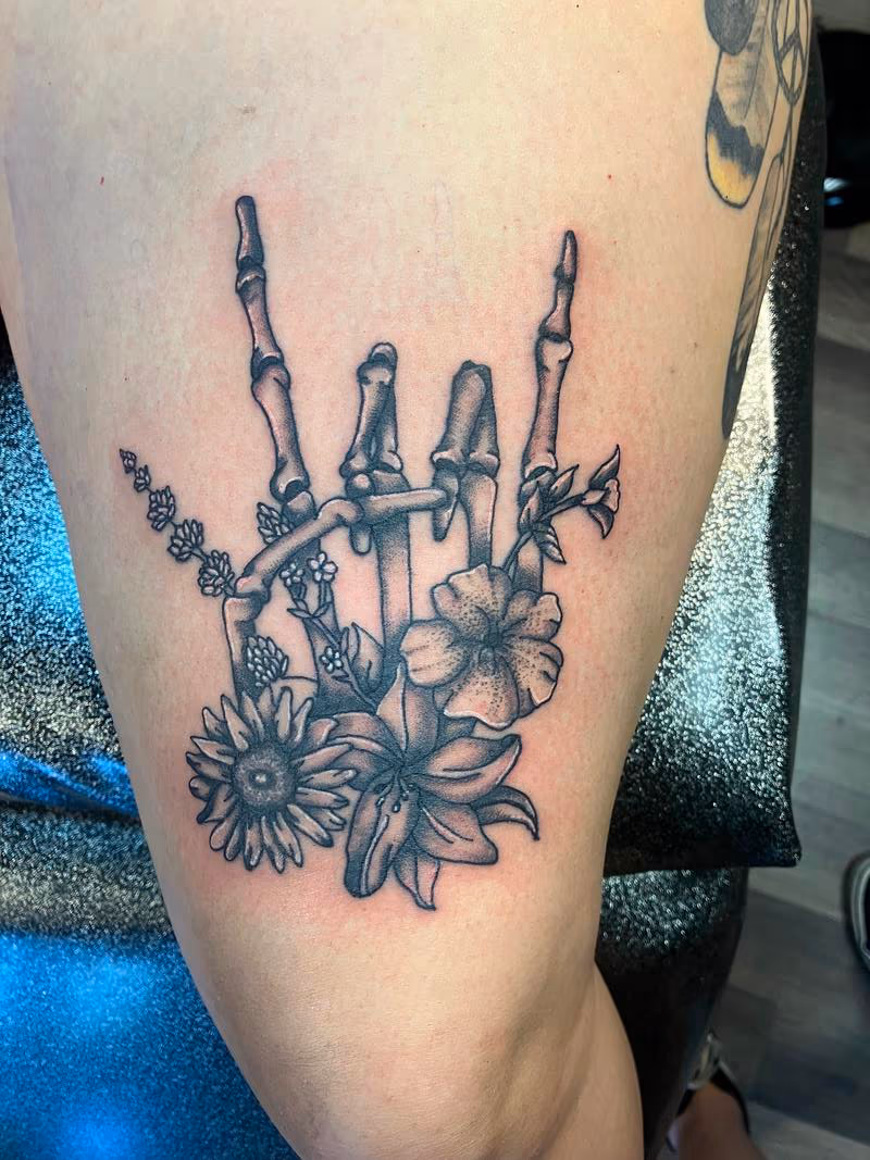 Flower hand