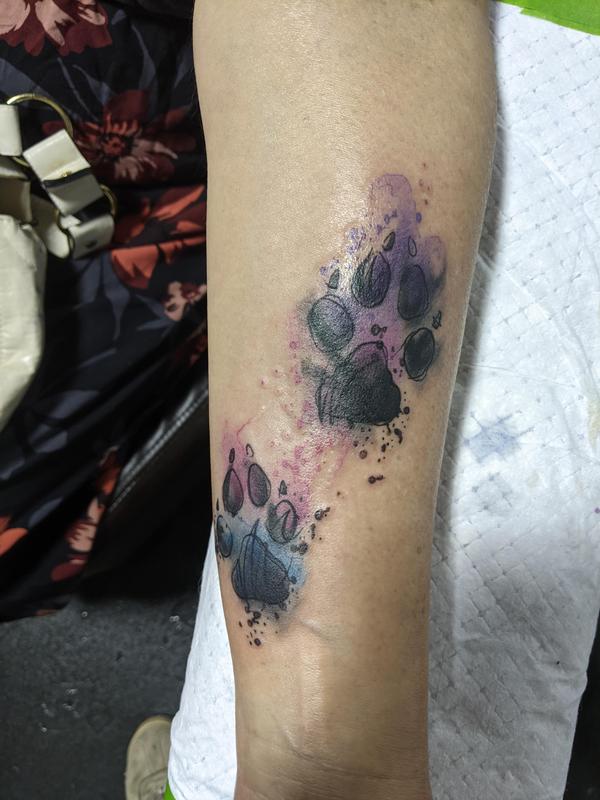 Watercolor dog prints