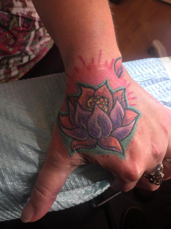 Lotus hand coverup