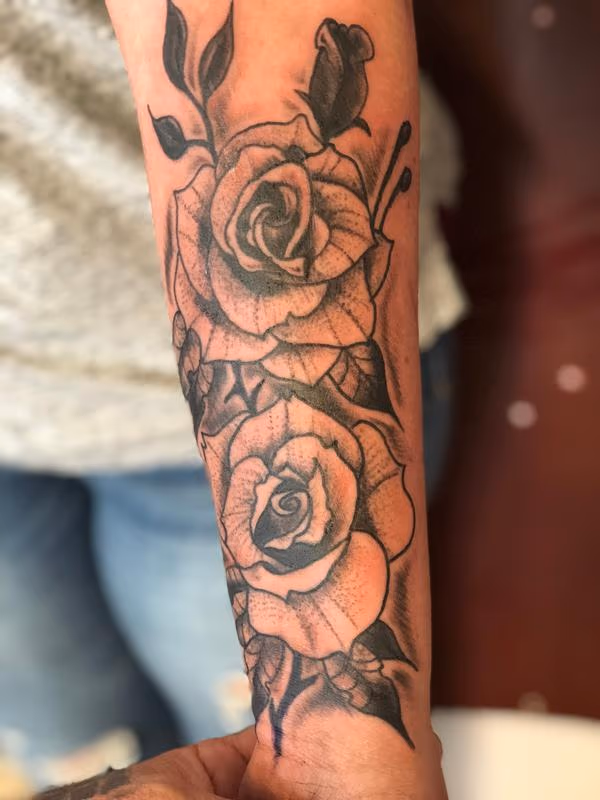 stipple roses