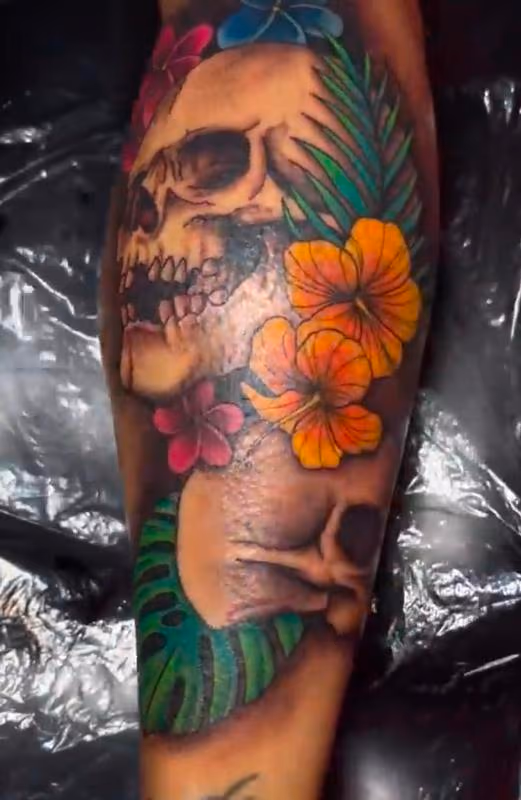 Skull flowers