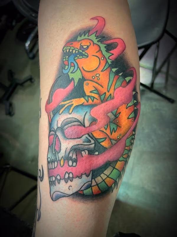 Skull lizard