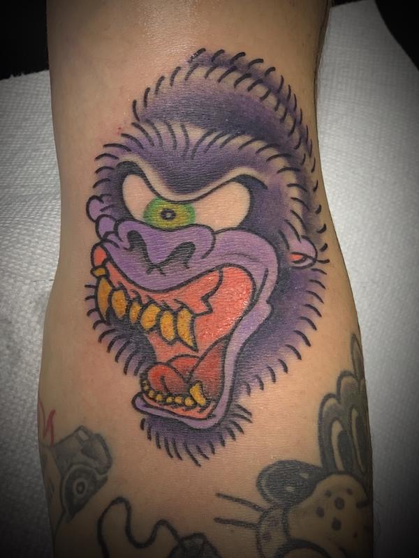 Grape Ape Tattoo Purple Gorilla