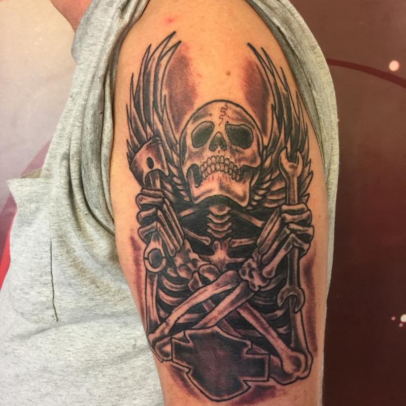 Harley skeleton