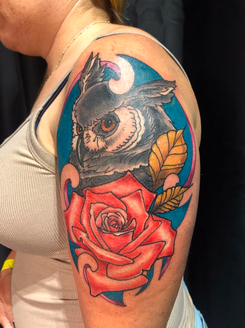 Owl n rose