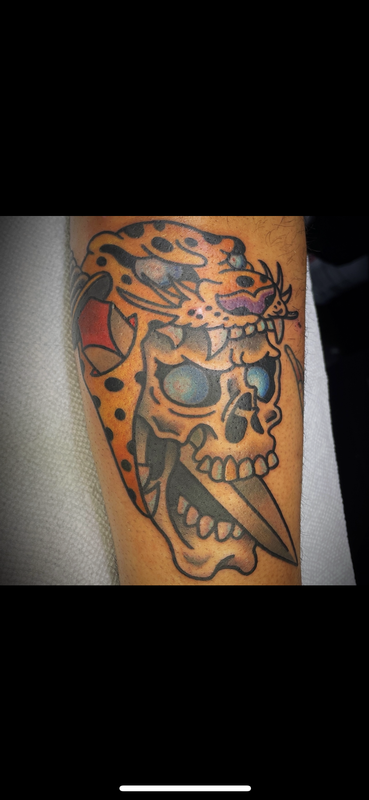 Skull leopard