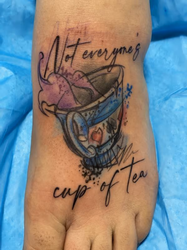 Watercolor tea cup