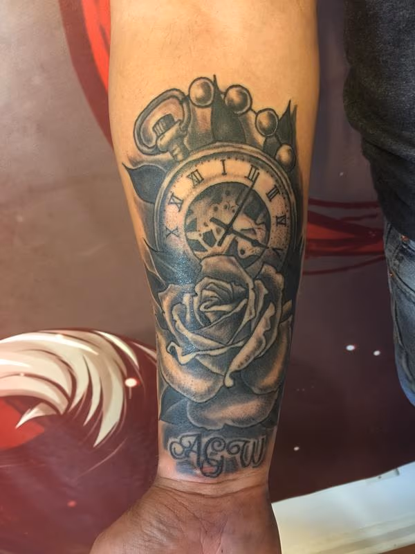 Rose and watch