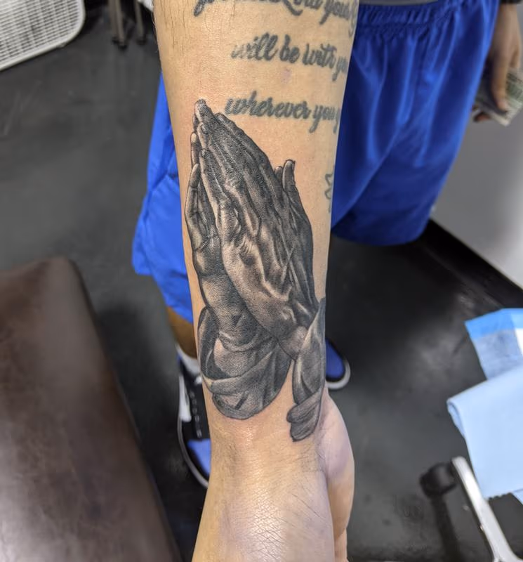 Small praying hands