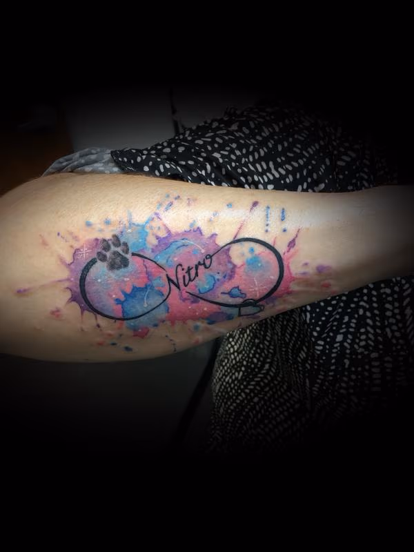 Watercolor infinity
