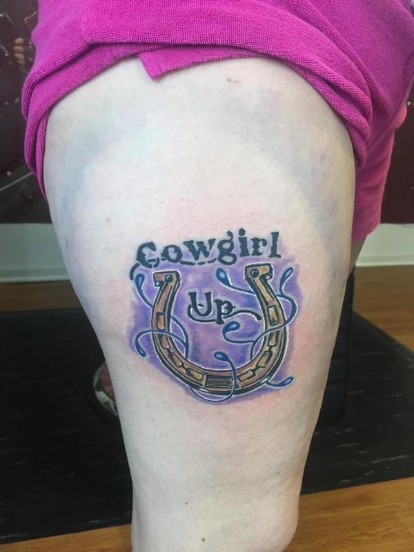 Cowgirl up