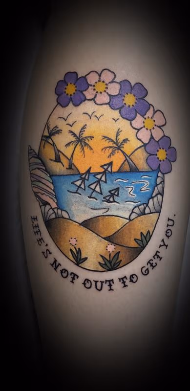 Beach Neck Deep Tattoo
