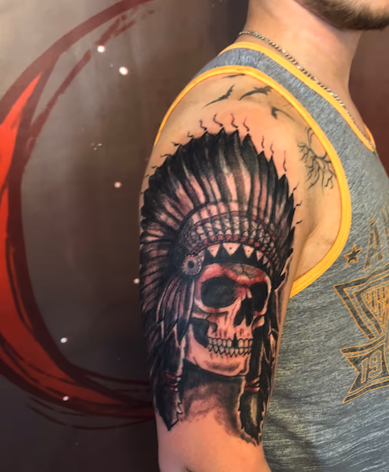 skull head dress