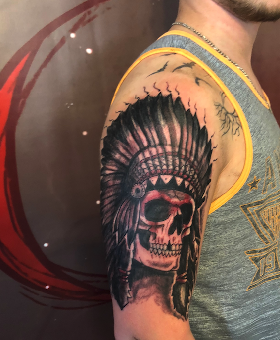 skull head dress