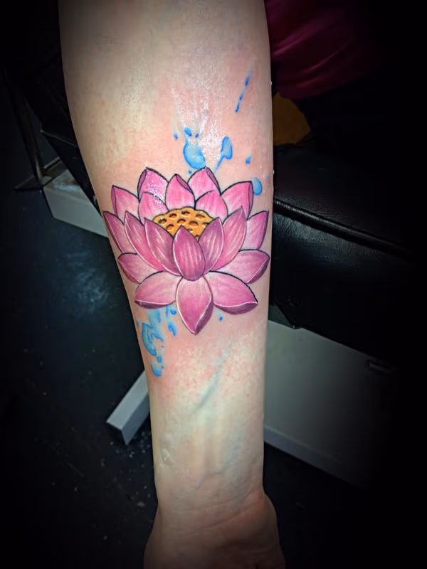 Watercolor Lotus