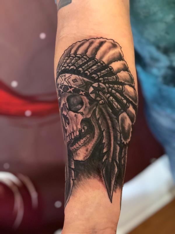 Skull head dress