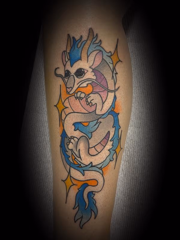 Haku Dragon Spirited Away Tattoo