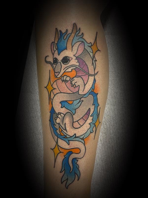 Haku Dragon Spirited Away Tattoo
