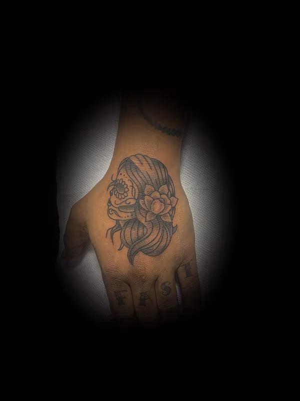 Sugar skull lady