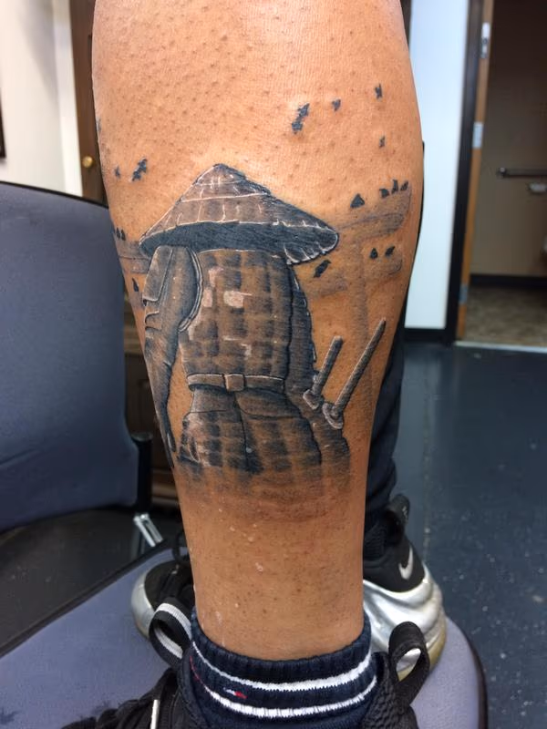 Black and grey Samurai