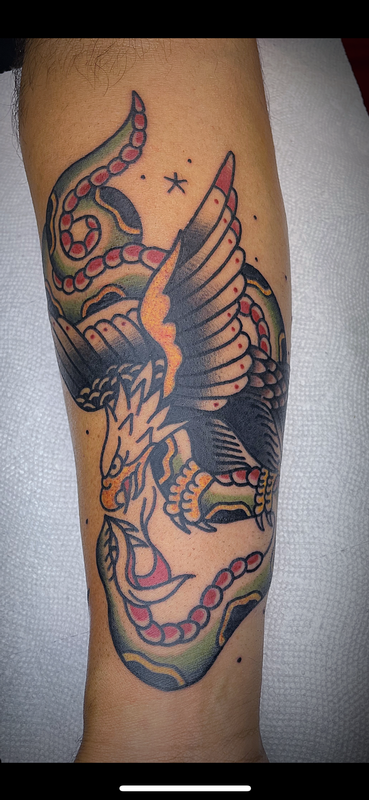 Snake and eagle