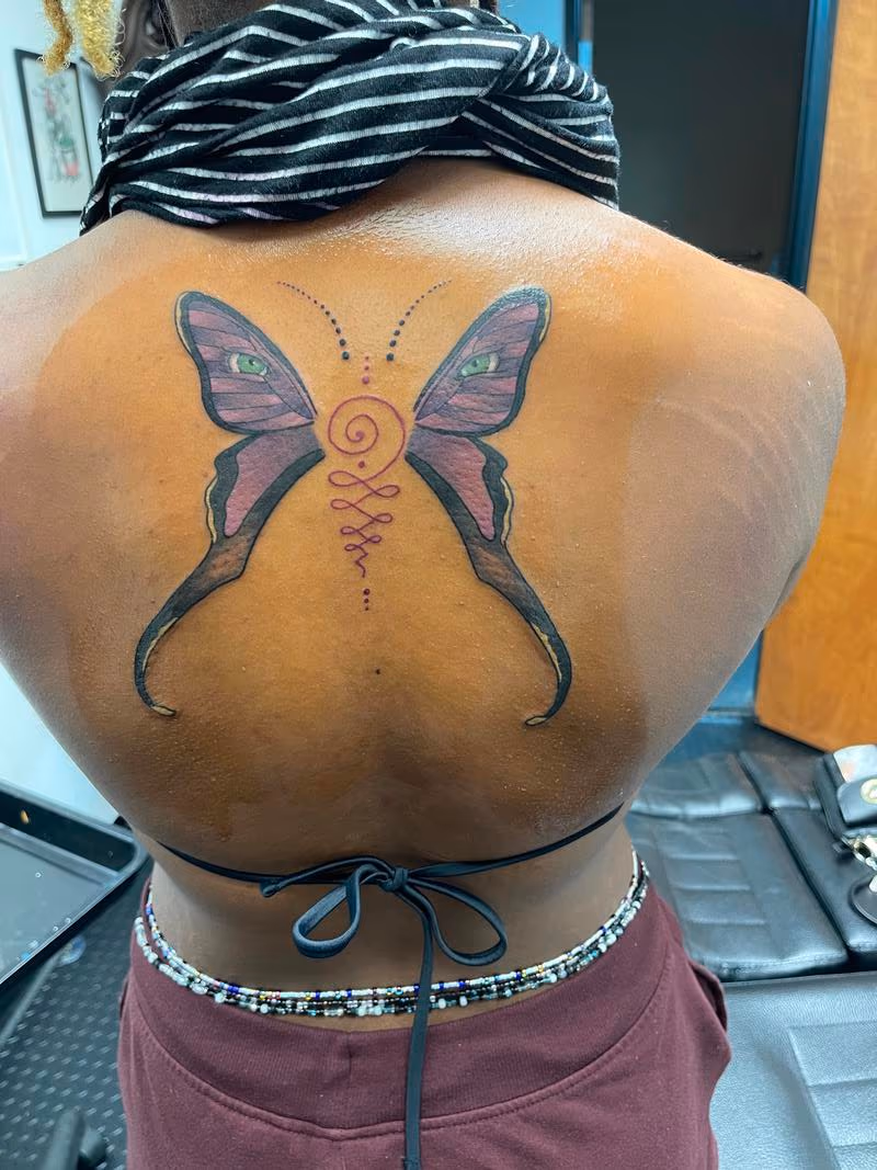 Butterfly unalome