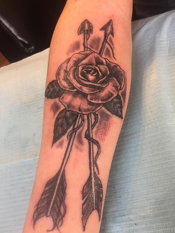 Rose and arrows