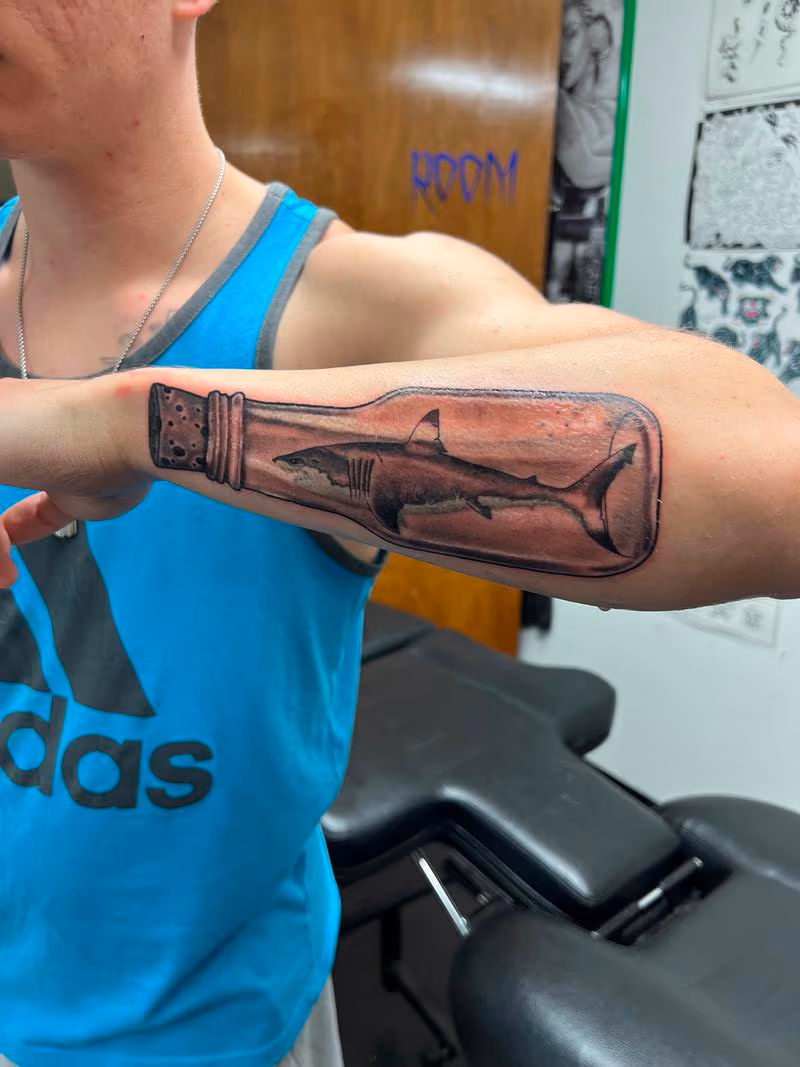 Shark in a bottle