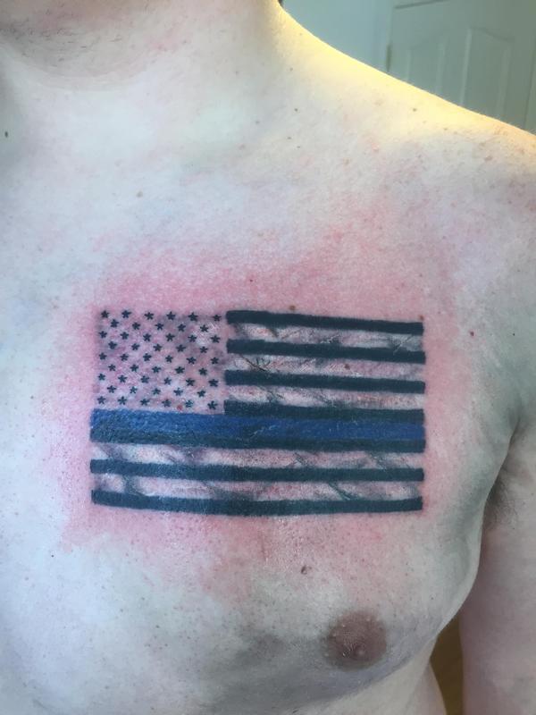 Thin blue line flag
