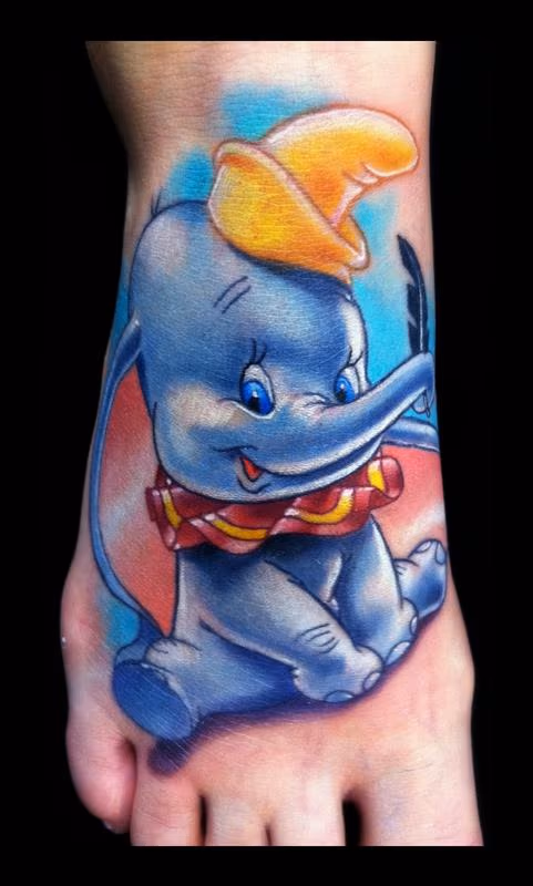 Dumbo Brent Olson Art Junkies Tattoo